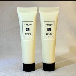 New Jo Malone 2 Pc Wood Sage And Sea Salt Hand And Body Lotion Travel Size 15ml